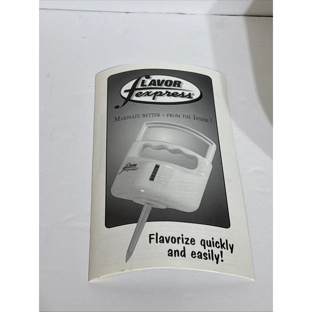 Flavor Express As Seen on TV Instant Marinator Flavorizer Decorator Kit NIB 2001